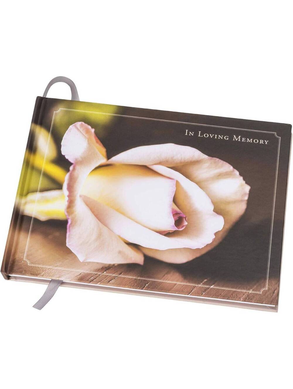 Global Printed Products Funeral Guest Book 9"x7", Flower, New, Factory Sealed